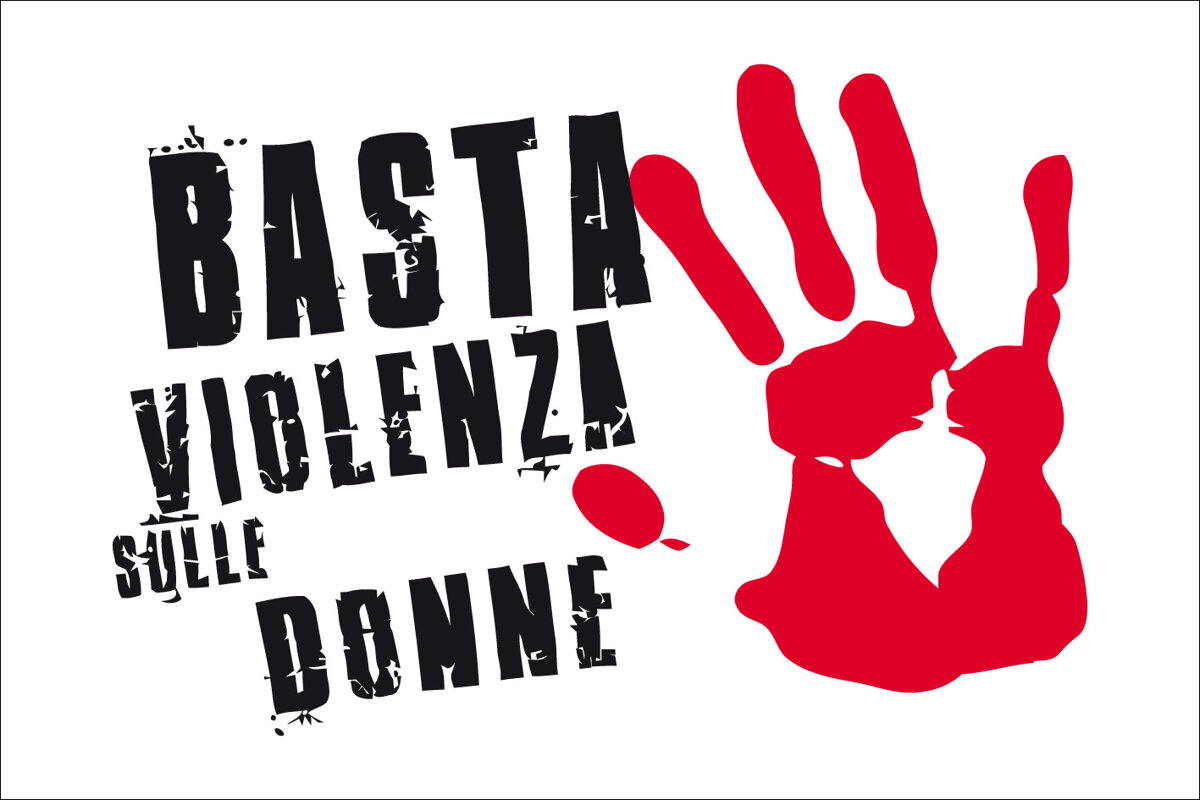 Bandiera Non Una Di Meno Per La Giornata Contro La Violenza Di Genere.